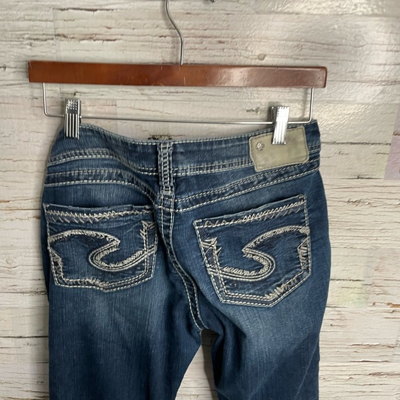 Silver jeans Suki boot cut jeans size 28 blue - Picture 8 of 11